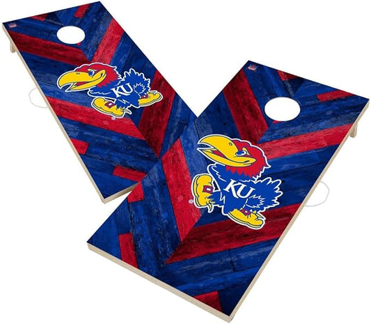 College Team Cornhole Boards, 2x4 Regulation Corn Hole Game Set, Officially Licensed Cornhole Game, Perfect for Tailgates