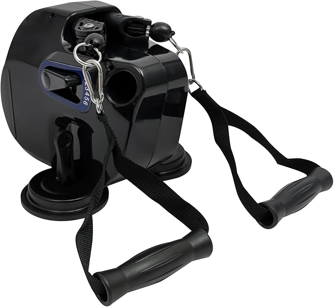 Rope Trainer Machine, 6 Gears of Resistance Adjustable Pull Rope Strength Training Equipment, Suction Cup Rope Training Device for Living Rooms, Offices, Gyms, Balconies