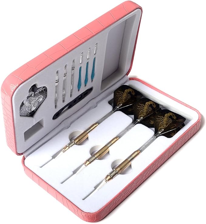 CUESOUL Soft Tip Darts Set Plastic Tip with Dart Case