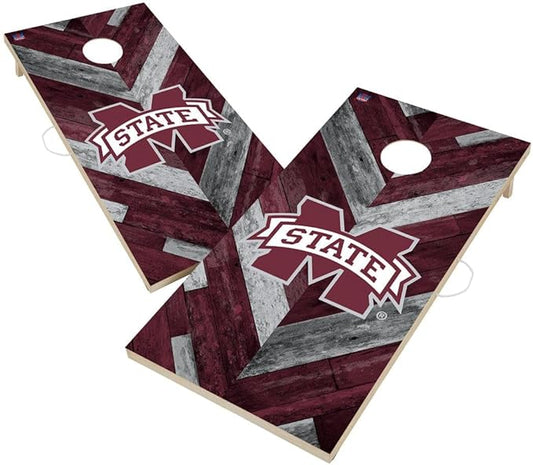 College Team Cornhole Boards, 2x4 Regulation Corn Hole Game Set, Officially Licensed Cornhole Game, Perfect for Tailgates