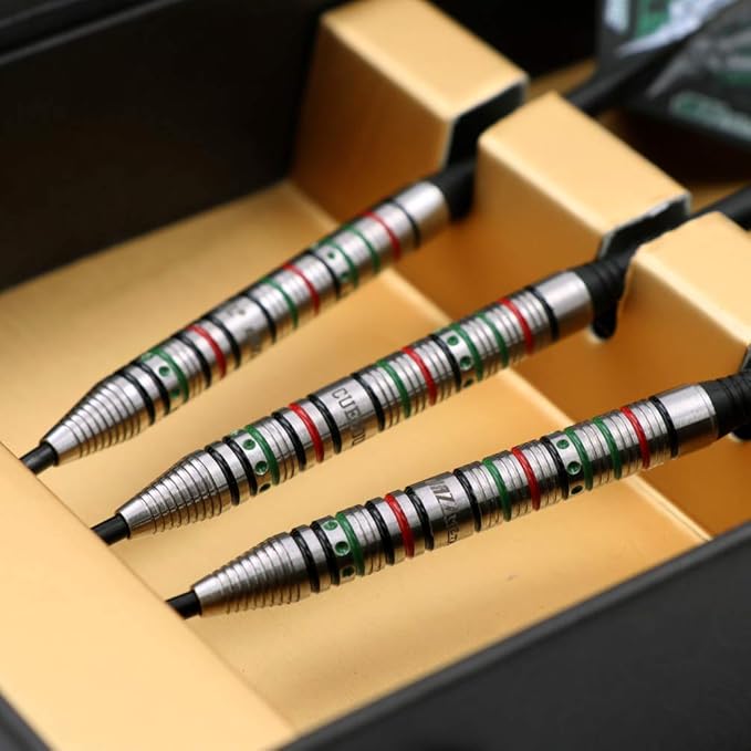 CUESOUL Jazz-Metal 21g/23g/25g 90% Tungsten Steel Tip Dart Set with Integrated Dart Shafts and Dart Flights