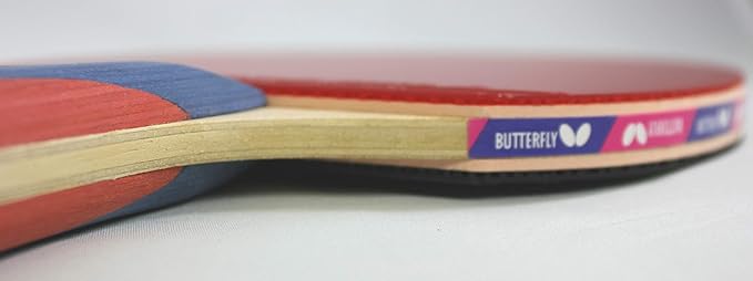 Butterfly Nakama Shakehand Ping Pong Paddle - Recommended for Beginner & Intermediate Level Players - Includes Two Free 40+ Balls - International Table Tennis Federation Approved