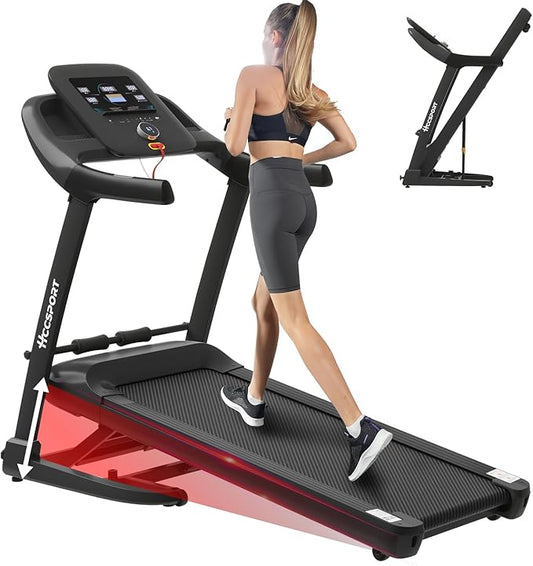 Treadmill with Incline, 3 in 1 Under Desk Treadmill Walking Pad with Removable Desk Workstation 3.5HP Foldable Compact Walking Treadmills for Home Small Office with Wristband Remote Control