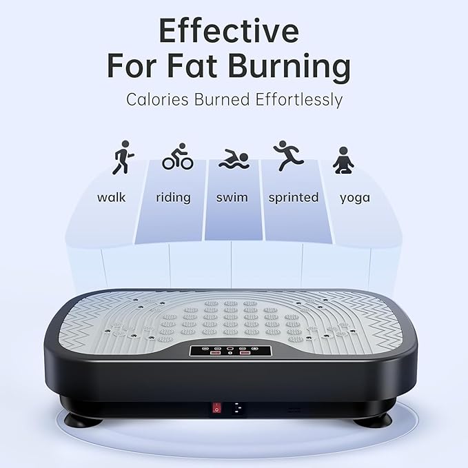 JOROTO Vibration Plate Exercise Machine, Vibration Platform Plate for Lymphatic Drainage & Weight Loss, Vibrating Plate Body Shaker Exercise Machine for Women Whole Body Workout