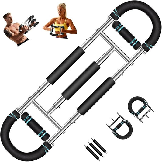 Twister Arm Trainer,Adjustable 40-220lb Chest Workout Equipment Power Twist Arm Trainer,Forearm Strengthener,Portable Twister Arm Workout for Home Fitness