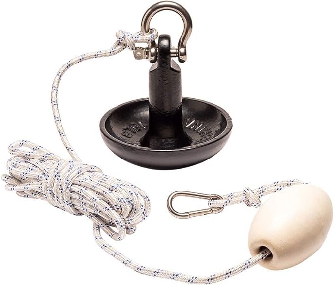 Newport Premium 15lb Mushroom Anchor Kit w/Bag, Rope, Buoy, & Stainless Hardware