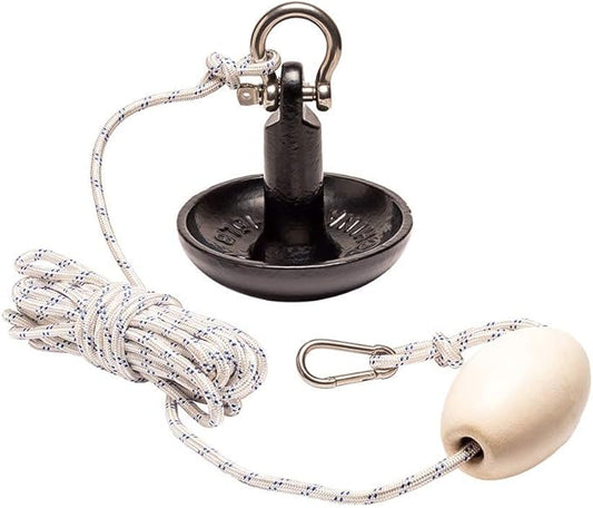 Newport Premium 15lb Mushroom Anchor Kit w/Bag, Rope, Buoy, & Stainless Hardware