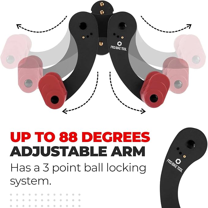 PRO BIKE TOOL Bike Wall Mount - Horizontal Indoor Bike Rack for 1 Bicycle - Bike Rack for Garage - Safe and Secure Bike Hook for Road, Mountain or Hybrid Bikes - Bike Hanger, Bicycle Storage