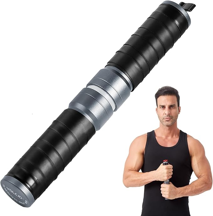 grip strength trainer, Adjustable Metal Design with Silicone Handle, Forearm strengthener Tool for Physical Therapy, Recovery（Black knob）