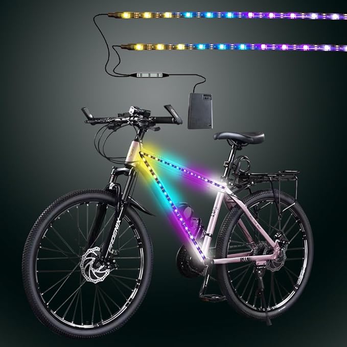 LED Bike Lights for Night Riding,Can Be Cropped,Waterproof,for Kids, Adults, Boys and Girls
