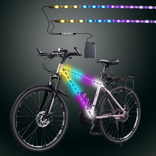 LED Bike Lights for Night Riding,Can Be Cropped,Waterproof,for Kids, Adults, Boys and Girls