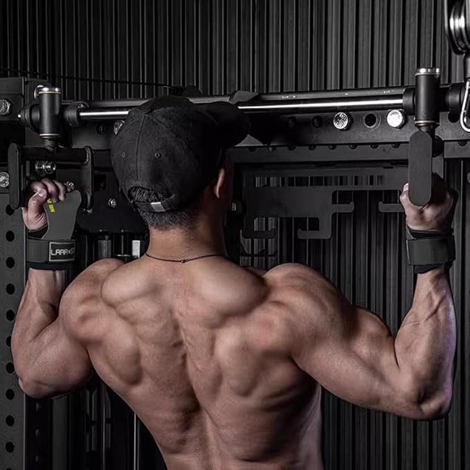 LARA STAR Weight Lifting Wrist Straps for Maximum Grip Support,Lifting Strap for Weightlifting, Gym Grips Hook for Deadlifts, Powerlifting, Heavy Shrug Women/Men