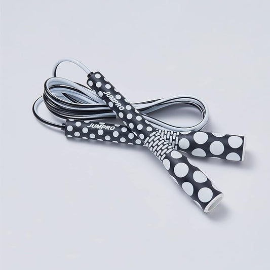 Skipping Jump Rope for Fitness Workout - Light Weight, Adjustable, Tangle Free, Excellent line control for Cardio Boxing, CrossFit, Training Exercise All Ages and Gender ( Special Luxury, KA-220, Made in Korea)