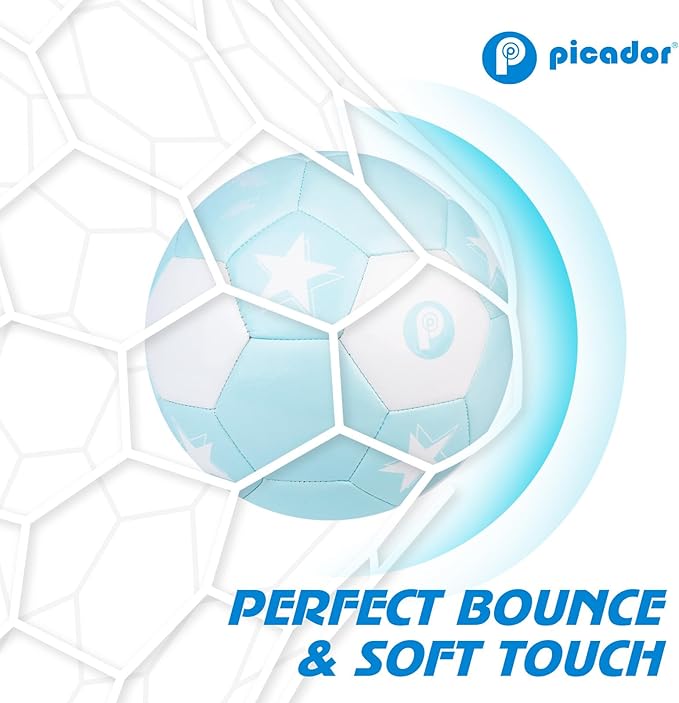 Size 4 Soccer Ball, Kids Soccer Balls for Girls Boys Youth Children Training Backyard School Indoor Outdoor Ball with Pump Gift