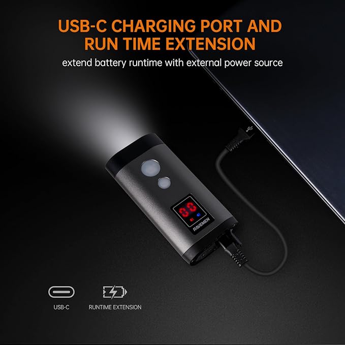 RAVEMEN PR2000 Bike Light for Night Riding Mountain Biking, 2000 Lumens Rechargeable Bike Headlight with LED Display, Wireless Remote, Anti-Glare Beam, IPX8 Waterproof