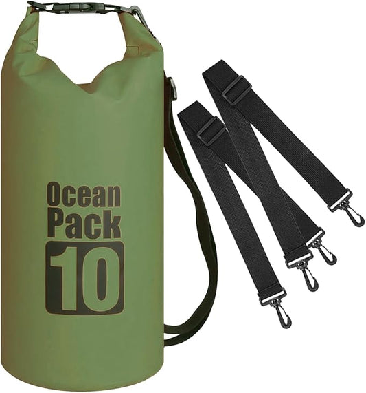 Dry Bag Waterproof Backpack 5L/10L/20L/30L Roll Top Waterproof Bag,Floating Dry bags for Kayaking,Swimming,Boating,Camping,Beach.