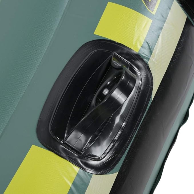 Gazaar 2 Person Inflatable Boat Inflatable Boats for Adults Heavy Duty Green PVC Inflatable Two Person Rowing Boat Fishing Drifting Diving Tool, Inflatable Kayak Canoe, Rowing Air Boat