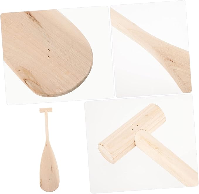 Lightweight Kids Canoes Paddle Decorative Wood Paddle for Children Unisex Performance Boat Accessory