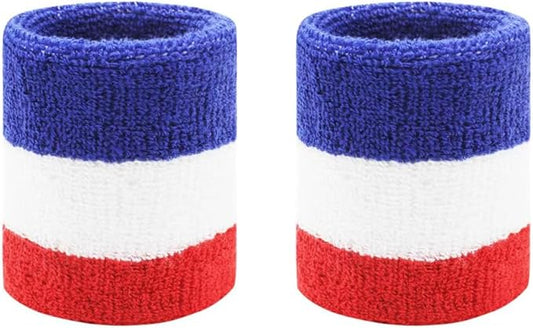 Sweatbands Sports Wristbands for Kids and Women - 3 inch Elastic Athletic Wrist Bands for Tennis, Basketball, Running, Working Out