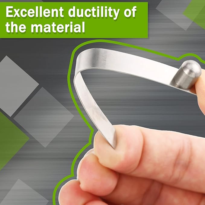 Moxweyeni 8 Pieces Push Button Spring Clips Tent Pole Clips Stainless Steel Kayak Paddle Spring Snap Clips Locking Tube Pin for Camping Kayak Paddle Tent Pole