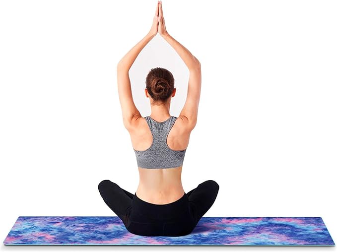 DREAM SLIM Gosweat Non Slip Hot Yoga Mat Super Absorbent Multicolor Yellow