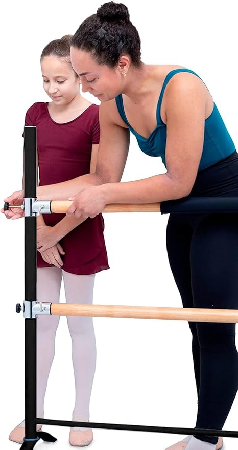 LeStage Ballet Barre - Portable Freestanding Adjustable Training Barre - Pro Series with Foam Protector and Elastic Stretching Strap