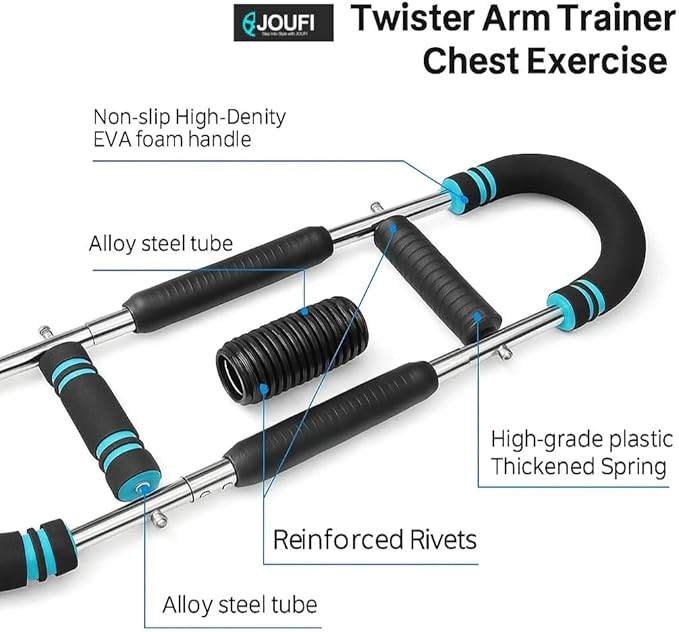 Twister arm Trainer, 40-100 lb Adjustable Resistance,Chest and Upper Body Exercise Equipment,arm trainer for men &women,chest trainer for men,chest press machine,chest clip muscle, chest workout