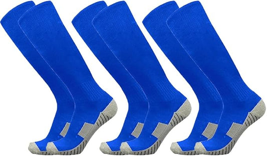 Baseball Socks 3 Pairs for Kid Youth Adult(4-20 Years Old) Team Sport Athletic Soccer Socks Cushion Softball Socks