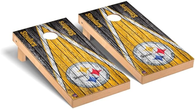 Football Team Cornhole Boards, 2x4 Premium Corn Hole Game Set, Officially Licensed Cornhole Game, Perfect for Tailgates