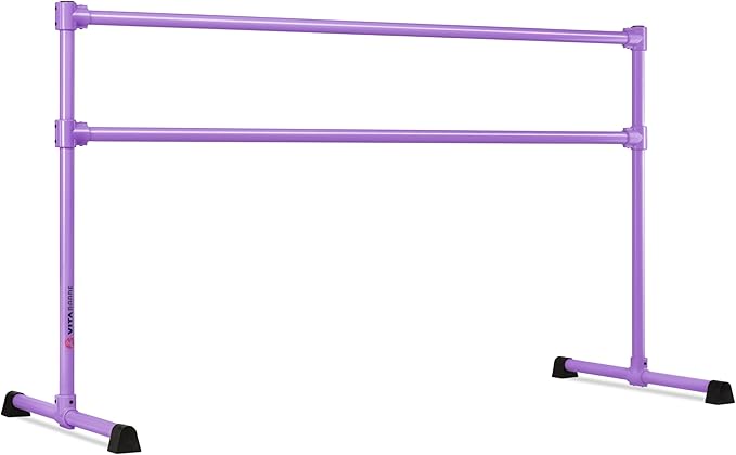 VITA Barre Portable Freestanding Double Ballet Barre, Extreme, Steel | Fixed Height, Made in USA, Home or Gym Exercise Equipment for Kids & Adults | Dance, Fitness, Pilates