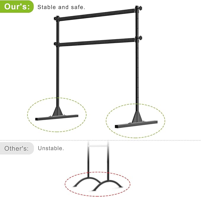 SELEWARE Height Adjustable Ballet Barre Freestanding Ballet Bar Heavy Duty Dance Bar Support Barre Movements Body Stretch Pull-ups, Sturdy Construction Never Fall Apart, Anti-Slip