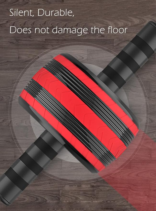 AB Wheel Roller, Exercise Abdominal Fitness Wheel, Work-out Strength-Training Roller, 11.2"W