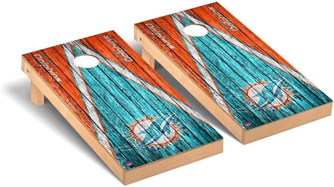 Football Team Cornhole Boards, 2x4 Premium Corn Hole Game Set, Officially Licensed Cornhole Game, Perfect for Tailgates