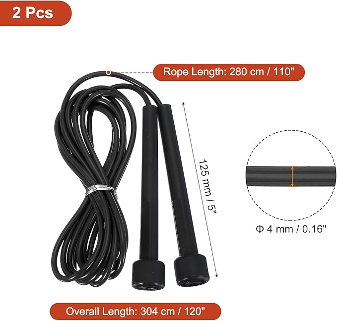 PATIKIL Jump Rope PVC, Adjustable Speed Skipping Rope Tangle-Free Exercise Equipment for Workout Women Men Outdoor Training Home Fitness