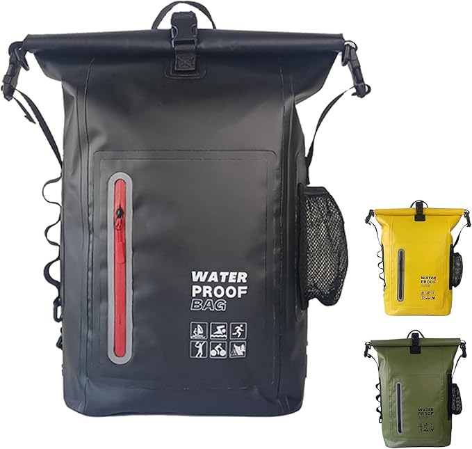 Dry Bag Waterproof 25L-Floating&Lightweight Bags for Women Waterproof Backpack for Kayaking, Boating, Fishing,Paddle boarding, Camping, Hiking,Roll-Top Seal&Adjustable Shoulder Straps