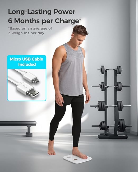 Yunmai Smart Scale for Body Weight, Digital Bathroom Scale with BMI, Body Fat, Muscle Mass, Bluetooth Body Fat Scale, 13 Body Composition Scale Apple Health Compatible, Rechargeable 400lb