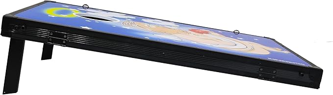 Alternative Art Designer American Cornhole Bean Bag Toss Game Aluminium Frame Portable Combinable 3’ x 2’ Tailgate Size Boards with 8 Bean Bags Cornhole Game Set