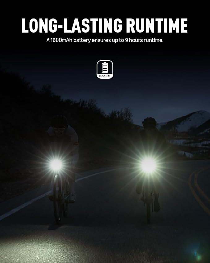 Magicshine Allty Commuter Bike Lights Allty 400, Allty 600, Allty 800 Road Bike Light, USB Type-C Rechargeable, IPX7 Waterproof LED Bike Light for Road, Urban Cyclists