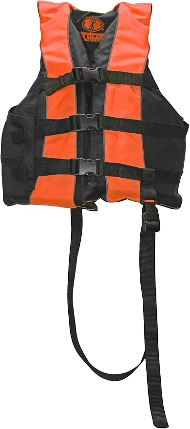 Hardcore Life Jacket Paddle Vest; Coast Guard Approved Type III PFD Life Vest Flotation Device; Jet ski, Wakeboard, Kayak; Ideal Extra Life Jacket for Your Pontoon Boat w/Leg Strap