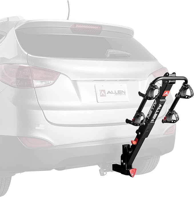 Allen Sports High Capacity Locking Premier 2-Bike Model for Electric Bikes, Model QR520EB, Black, (QR520-EB)