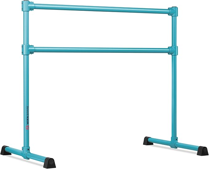 VITA Barre Portable Freestanding Double Ballet Barre, Extreme, Steel | Fixed Height, Made in USA, Home or Gym Exercise Equipment for Kids & Adults | Dance, Fitness, Pilates