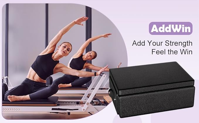 Pilates Reformer Sitting Box, Pilates Equipment for Home Gym and Professional Studio Use, Pilates Reformer Accessory for Pilates Exercises - Upgrade Foldable Deisign Patent