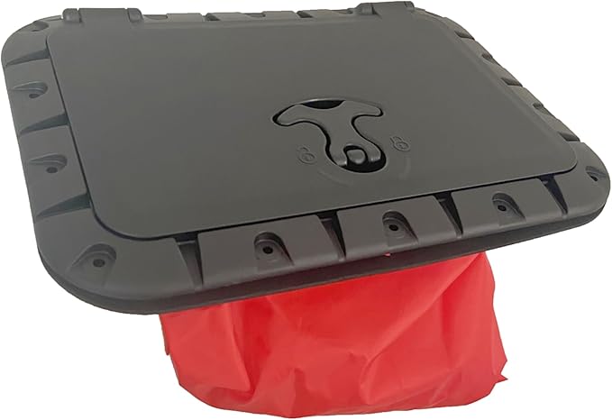 Round/Square Hatch Cover Deck Panel, ABS Sealed Hatch Cover kit with red Waterproof Bag, Suitable for Kayaking