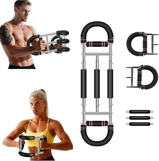 Twister Arm Trainer,Adjustable 40-220lb Chest Workout Equipment Power Twist Arm Trainer,Forearm Strengthener,Portable Twister Arm Workout for Home Fitness