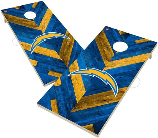 Football Team Cornhole Boards, 2x4 Regulation Corn Hole Game Set, Officially Licensed Cornhole Game, Perfect for Tailgates