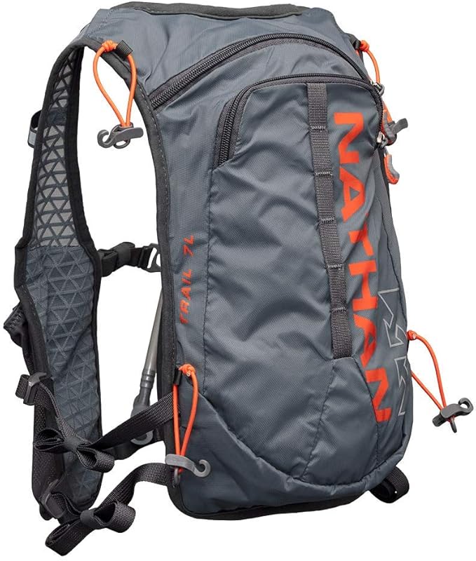 Nathan TrailMix 7L Running Vest for Men & Women, Hydration Vest w/ 2L Bladder Hydration Pack, Water Backpack for Hiking, Running, Walking, Marathon, Race