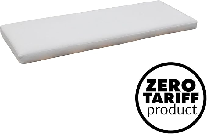 Tommy Bahama Bench Cushion, 48" X 19" X 2.5", Bamboo Bay Bone