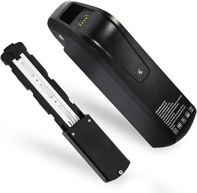 UAZ 36V 48V 52V Ebike Battery 4 Pin 10Ah 15Ah 20Ah Electric Bike Battery with 40A BMS Safe Lock, Led Indicator Light, for 200-1500W Motor Tricycle, Mountain Bicycle Batteries (48V15AH-4PIN)