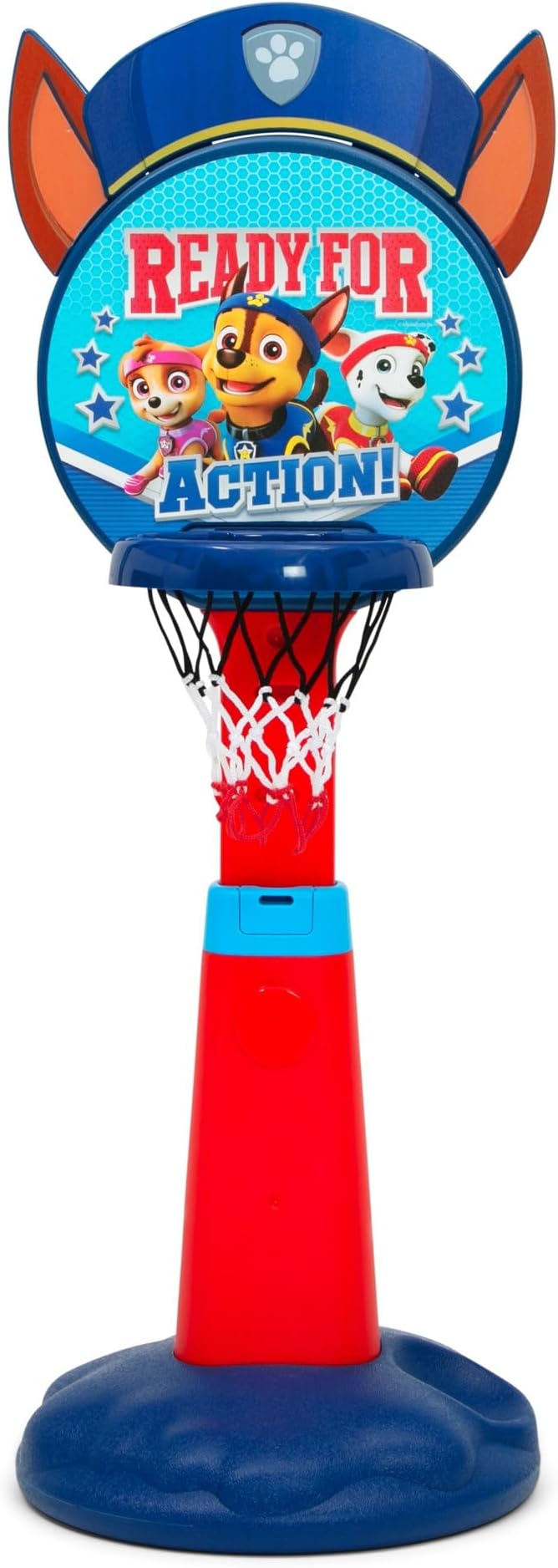 PAW Patrol Plastic Basketball Set by Delta Children – Includes Basketball Hoop, 1 Basketball and Ball Pump
