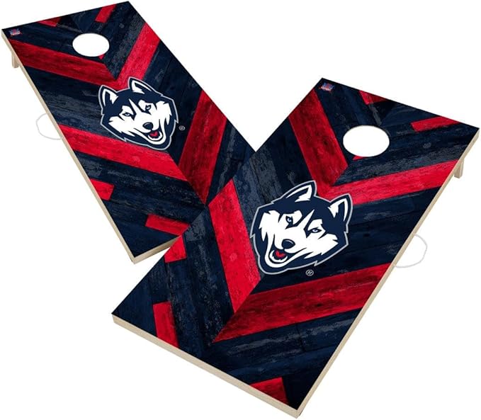 College Team Cornhole Boards, 2x4 Regulation Corn Hole Game Set, Officially Licensed Cornhole Game, Perfect for Tailgates